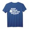Keep Calm Archery Bogenschießen T-Shirt – Perfektes Geschenk für Bogenschützen, Schießsportler und Vereinsmitglieder