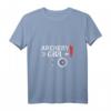 Damen Bogenschützin: Archery Girl - Bogenschießen T-Shirt mit V-Ausschnitt, Perfektes Geschenk für Bogenschützen und Bogensport Liebhaber