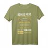 Bonus Papa Stiefvater Geschenk Danke T-Shirt - Personalisiertes Geschenk zum Geburtstag, Weihnachten & Vatertag für Stiefpapa & Patchworkfamilie