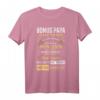 Bonus Papa Stiefvater Geschenk Danke T-Shirt - Personalisiertes Geschenk zum Geburtstag, Weihnachten & Vatertag für Stiefpapa & Patchworkfamilie