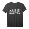 Kapitän Evolution T-Shirt mit Anker – Für Bootsfahrer, Seemänner und Wasserliebhaber, maritimes Design für den Ozean