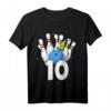 Kinder Bowling Geburtstag Outfit für 10. Geburtstag – Lustiges Bowling Party T-Shirt & Dekorationen für Jungen & Mädchen