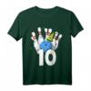 Kinder Bowling Geburtstag Outfit für 10. Geburtstag – Lustiges Bowling Party T-Shirt & Dekorationen für Jungen & Mädchen