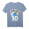 Kinder Bowling Geburtstag Outfit für 10. Geburtstag – Lustiges Bowling Party T-Shirt & Dekorationen für Jungen & Mädchen