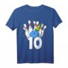Kinder Bowling Geburtstag Outfit für 10. Geburtstag – Lustiges Bowling Party T-Shirt & Dekorationen für Jungen & Mädchen
