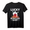 Lucky Bowling Shirt – Coole Bowling Team T-Shirt mit Bowlingkugel & Glücksdesign für Bowler & Freizeitspieler