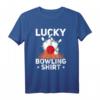 Lucky Bowling Shirt – Coole Bowling Team T-Shirt mit Bowlingkugel & Glücksdesign für Bowler & Freizeitspieler