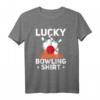 Lucky Bowling Shirt – Coole Bowling Team T-Shirt mit Bowlingkugel & Glücksdesign für Bowler & Freizeitspieler