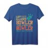 Vintage Bowling Spruch für Linkshänder - Retro Bowler T-Shirt als Geschenk für Bowlingfans und Freunde