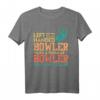 Vintage Bowling Spruch für Linkshänder - Retro Bowler T-Shirt als Geschenk für Bowlingfans und Freunde