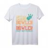 Vintage Bowling Spruch für Linkshänder - Retro Bowler T-Shirt als Geschenk für Bowlingfans und Freunde