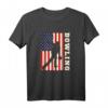Amerikanische Flagge USA Patriotisches Bowling T-Shirt – Perfektes Geschenk für Bowling-Team, Trainer und Fans, ideal für Geburtstage & Partys