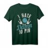 I Hate That Damn 10 Pin - Lustiges Bowling T-Shirt für Turniere, Freunde & Bowling-Liga im Retro Style, Perfektes Geschenk für Bowling-Fans