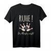 RUHE! Der Meister wirft - Lustiges Bowling T-Shirt für Turniere, Liga & Bowlingfans