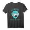 Bowling macht mich glücklich - Bowling T-Shirt Geschenk für Bowlers, perfekte Überraschung zu Weihnachten & Geburtstag