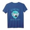 Bowling macht mich glücklich - Bowling T-Shirt Geschenk für Bowlers, perfekte Überraschung zu Weihnachten & Geburtstag