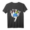 Kinder Bowling Geburtstag Outfit zum 7. Geburtstag - Lustige Partydekorationen & Zubehör für Jungen und Mädchen