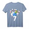 Kinder Bowling Geburtstag Outfit zum 7. Geburtstag - Lustige Partydekorationen & Zubehör für Jungen und Mädchen