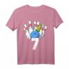 Kinder Bowling Geburtstag Outfit zum 7. Geburtstag - Lustige Partydekorationen & Zubehör für Jungen und Mädchen