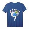 Kinder Bowling Geburtstag Outfit zum 7. Geburtstag - Lustige Partydekorationen & Zubehör für Jungen und Mädchen
