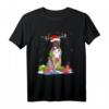 Boxer Rentier Weihnachtslichter T-Shirt - Lustiges Geschenk für Hundeliebhaber zu Weihnachten, Neujahr & Geburtstagen