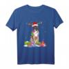 Boxer Rentier Weihnachtslichter T-Shirt - Lustiges Geschenk für Hundeliebhaber zu Weihnachten, Neujahr & Geburtstagen