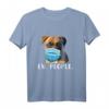 Funny Boxer Dog Wearing a Face Mask T-Shirt - Perfect Gift for Dog Lovers, Owners & Animal Enthusiasts for Christmas, Birthdays, Mother's or Father's Day