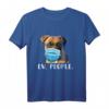 Funny Boxer Dog Wearing a Face Mask T-Shirt - Perfect Gift for Dog Lovers, Owners & Animal Enthusiasts for Christmas, Birthdays, Mother's or Father's Day
