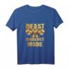 Gorilla Beast Workout Mode Gold Gewichte Heben Gym Fitness Tank Top – Motivierende Trainingsbekleidung für Kraftsport & Geschenk für Fitnessbegeisterte
