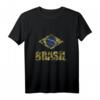 Brasilien T-Shirt Fußball Trikot Fanartikel - Klassisch geschnitten, doppelt genähter Saum