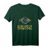 Brasilien T-Shirt Fußball Trikot Fanartikel - Klassisch geschnitten, doppelt genähter Saum