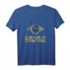 Brasilien T-Shirt Fußball Trikot Fanartikel - Klassisch geschnitten, doppelt genähter Saum
