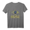 Brasilien T-Shirt Fußball Trikot Fanartikel - Klassisch geschnitten, doppelt genähter Saum
