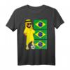 Brasilianischer Fußballspieler T-Shirt mit Flagge - Fanartikel für Brasilien Fans, Mama, Papa & Fußballmuseum-Besucher