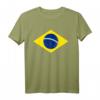 Brasilien Flagge Fußball Trikot - Unterstütze die brasilianische Nationalmannschaft mit stylischem T-Shirt für Damen und Herren