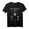 Border Collie my Boss T-Shirt – Lustiges Hundemotiv für Tierfreunde und Hundebesitzer als Geschenk