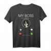 Border Collie my Boss T-Shirt – Lustiges Hundemotiv für Tierfreunde und Hundebesitzer als Geschenk