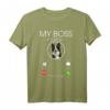 Border Collie my Boss T-Shirt – Lustiges Hundemotiv für Tierfreunde und Hundebesitzer als Geschenk