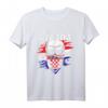 Jugo Nation Kroatisches Trikot T-Shirt - Kroatien Geschenk, Balkanfahne, Wappen & Urlaubssouvenir für Kroatien-Fans