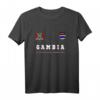 Gambia Fußball-Trikot mit Flagge - Nationalstolz, Souvenir & Geschenk für Gambianische Fußballfans