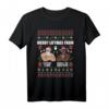 Merry Liftmas T-Shirt für Fitnessfans - Lustiges Muskel-Design mit Gewichtsscheiben & Weihnachtsmännern für Weihnachten & Weihnachtsfeier