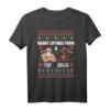 Merry Liftmas T-Shirt für Fitnessfans - Lustiges Muskel-Design mit Gewichtsscheiben & Weihnachtsmännern für Weihnachten & Weihnachtsfeier