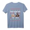Merry Liftmas T-Shirt für Fitnessfans - Lustiges Muskel-Design mit Gewichtsscheiben & Weihnachtsmännern für Weihnachten & Weihnachtsfeier