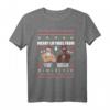 Merry Liftmas T-Shirt für Fitnessfans - Lustiges Muskel-Design mit Gewichtsscheiben & Weihnachtsmännern für Weihnachten & Weihnachtsfeier