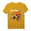 Kinder 7. Geburtstag Fußball T-Shirt - Perfektes Geschenk für junge Fußballer und Geburtstagskinder im Alter von 7 Jahren