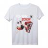 Kinder 7. Geburtstag Fußball T-Shirt - Perfektes Geschenk für junge Fußballer und Geburtstagskinder im Alter von 7 Jahren