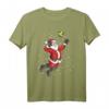 Lustiges Volleyball Weihnachtsmann T-Shirt – Perfektes Geschenk zu Weihnachten, Nikolaus & Advent für Fans, Spieler & Trainer