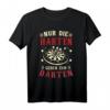 Nur Die Harten Gehen Zum Darten Dart T-Shirt – Lustiges Dart Spruch mit Dartscheibe, klassisch geschnitten