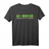 E-Bike Lächeln statt Hecheln T-Shirt - Lustiges Pedelec Motivshirt für Radfahrer und E-Bike Fans