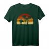Vintage Sonne Surfen Geschenk für Surfer und Wellenreiter - Retro T-Shirt mit Sonnenuntergang im Distressed Look für Geburtstage & Weihnachten